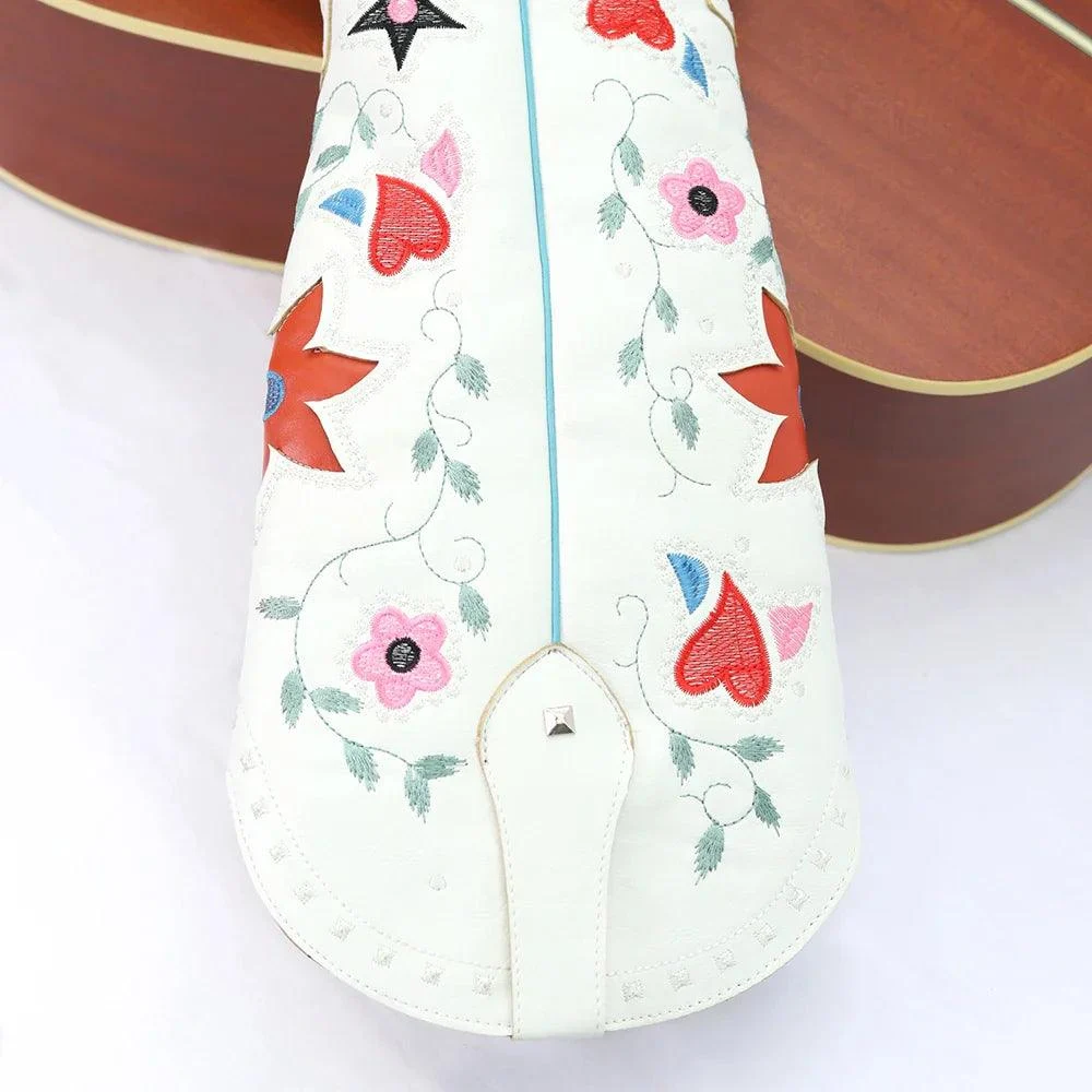 Boho Chic Embroidered Western Cowboy Boots - Glova