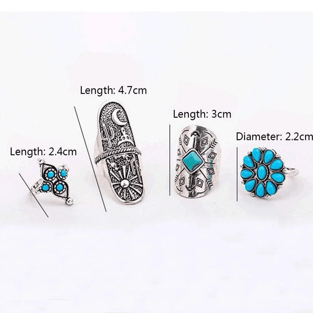 Boho Desert Ring Set 9pcs - Glova