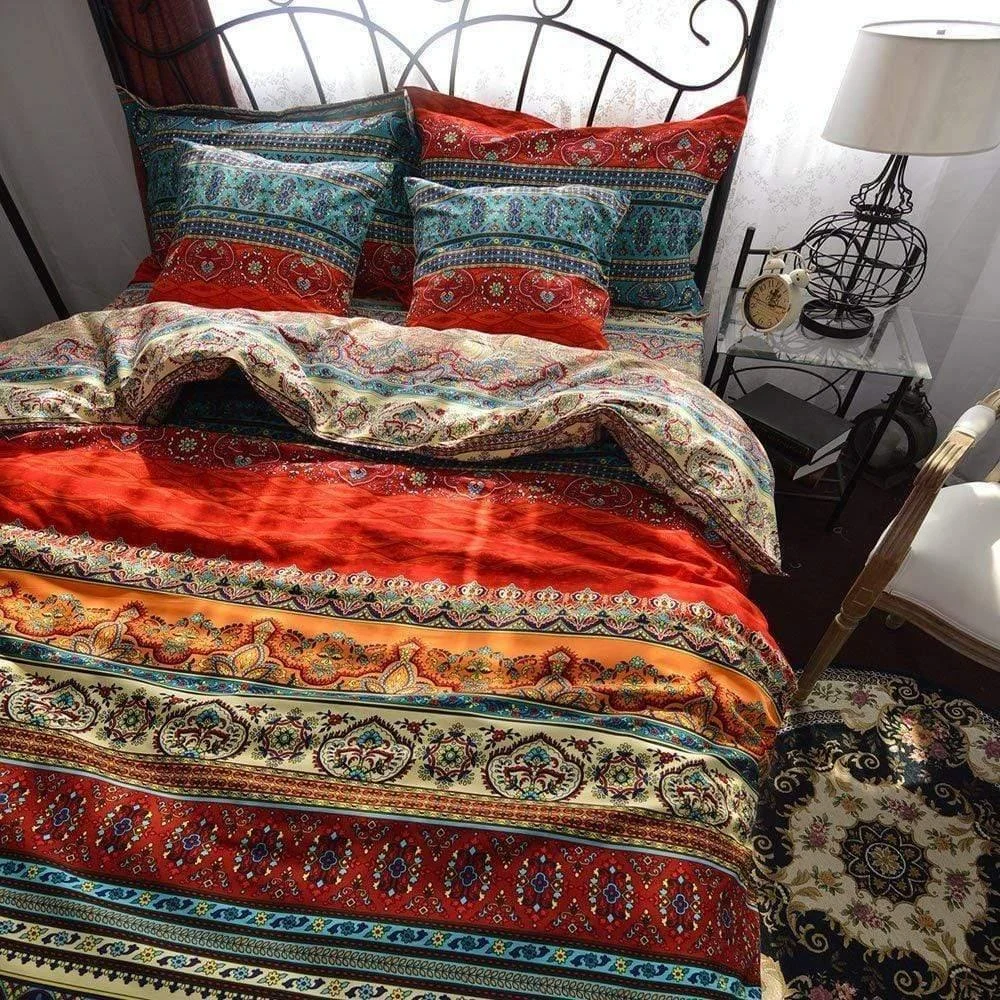 Boho Duvet Cover and Pillowcases - Glova