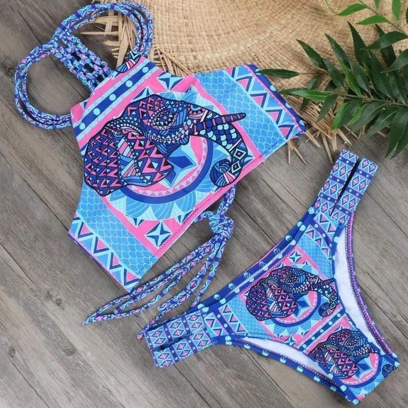 Boho Elephant Bikini Set - Glova