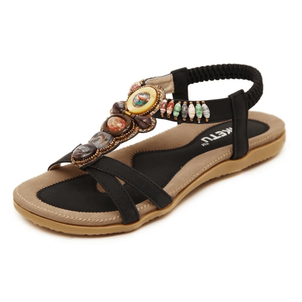 Boho Ethnic Flat Sandals - Glova