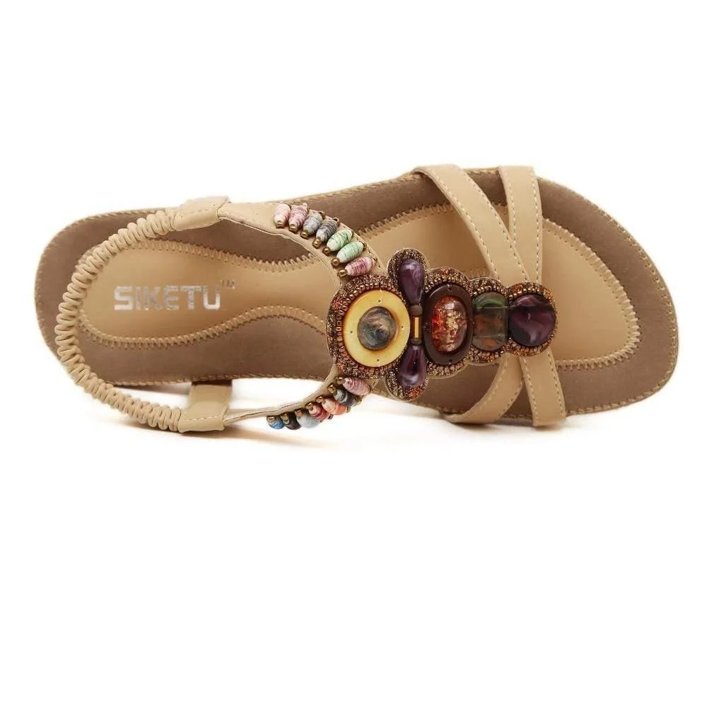 Boho Ethnic Flat Sandals - Glova