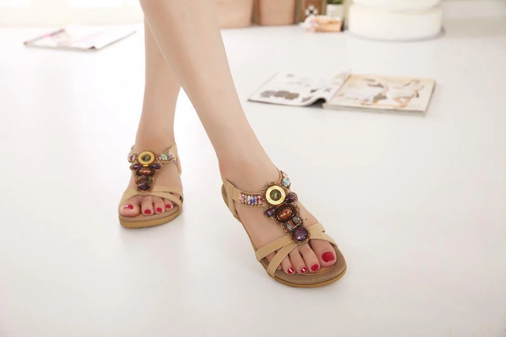 Boho Ethnic Flat Sandals - Glova