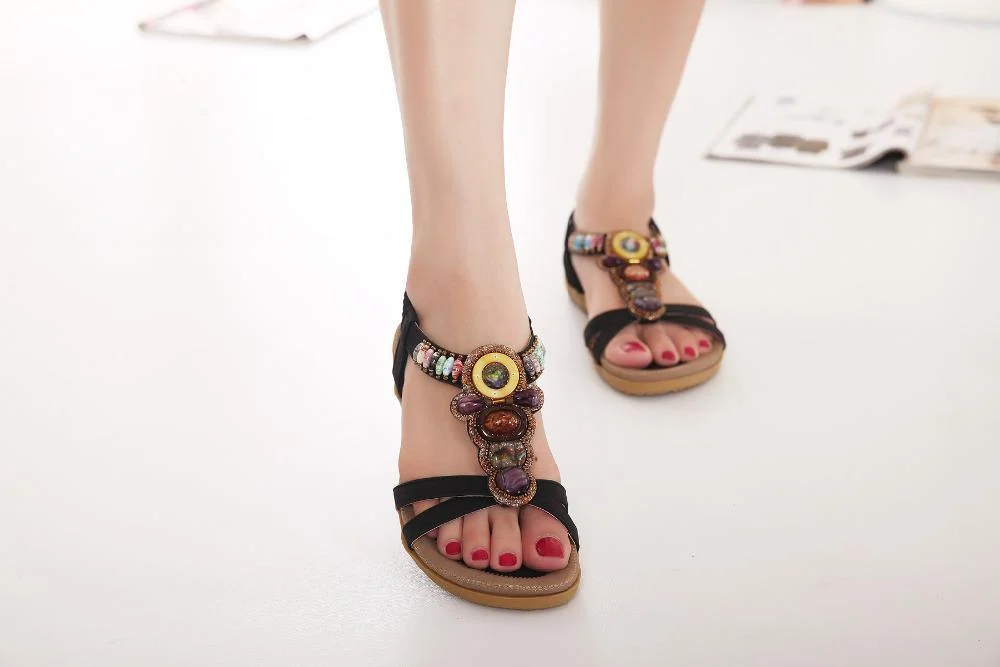 Boho Ethnic Flat Sandals - Glova