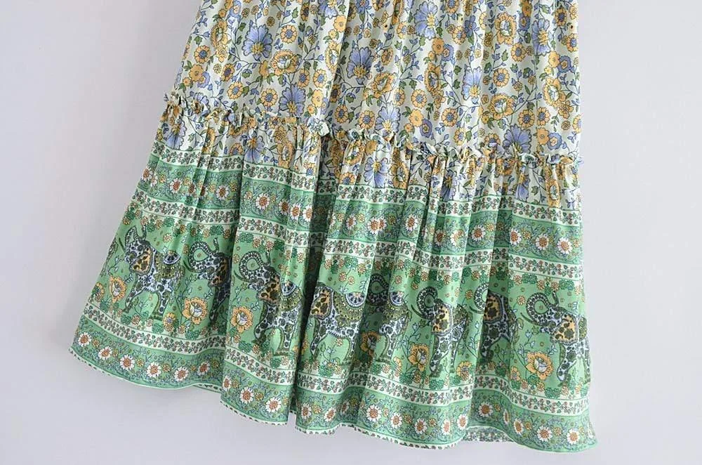 Boho Floral Mini Skirt - Glova