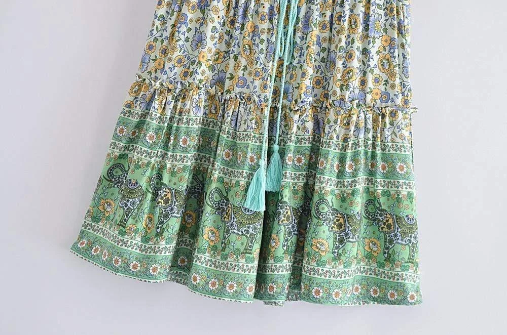 Boho Floral Mini Skirt - Glova