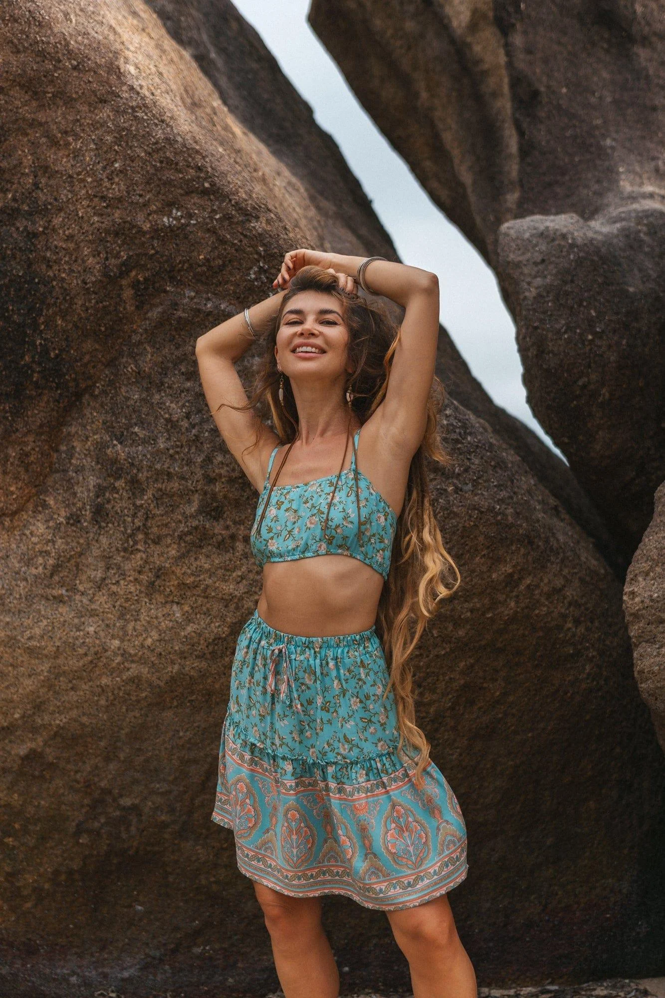 Boho Floral Two Piece Set - Glova