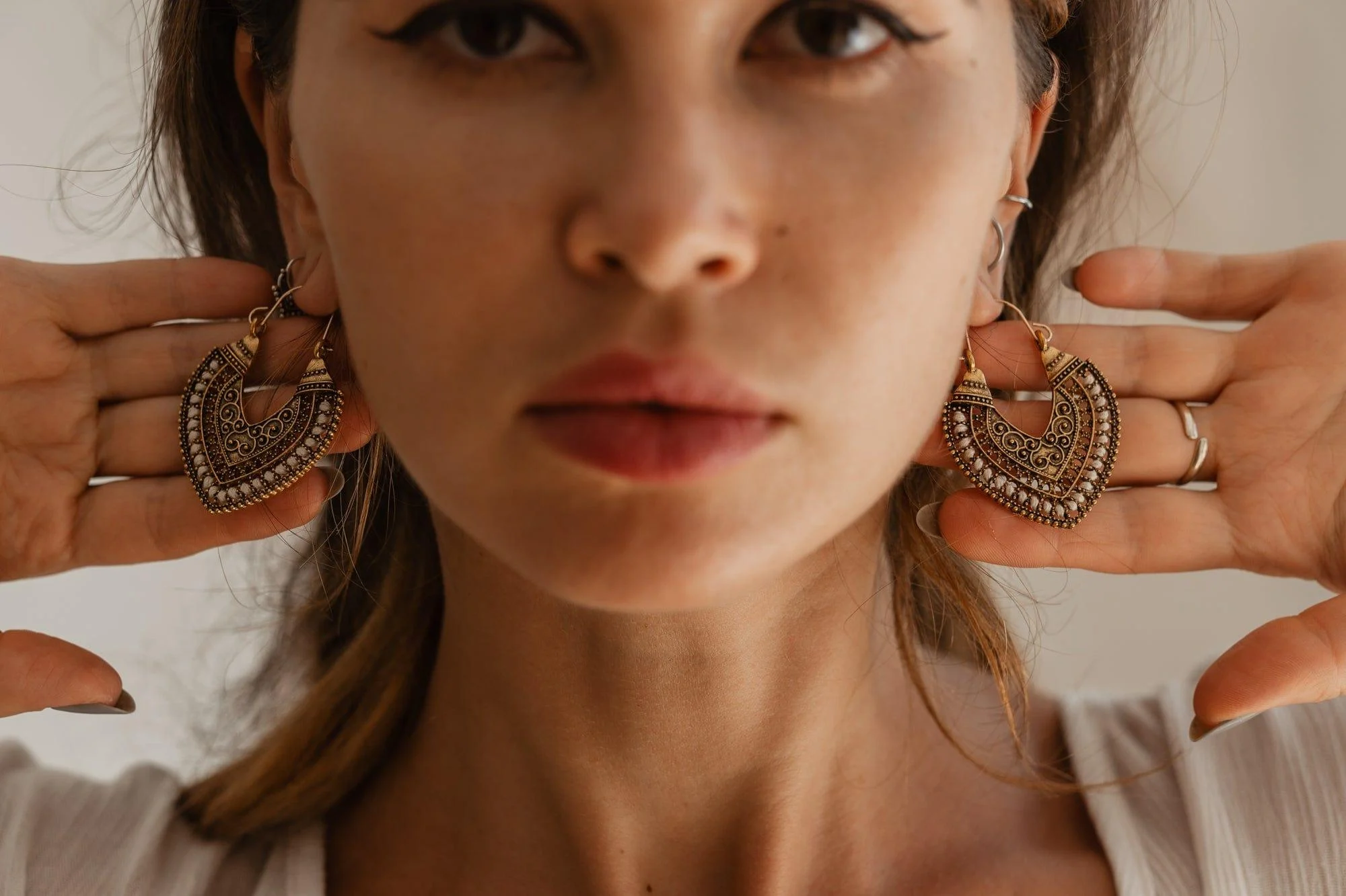 Boho Heart Drop Earrings - Glova