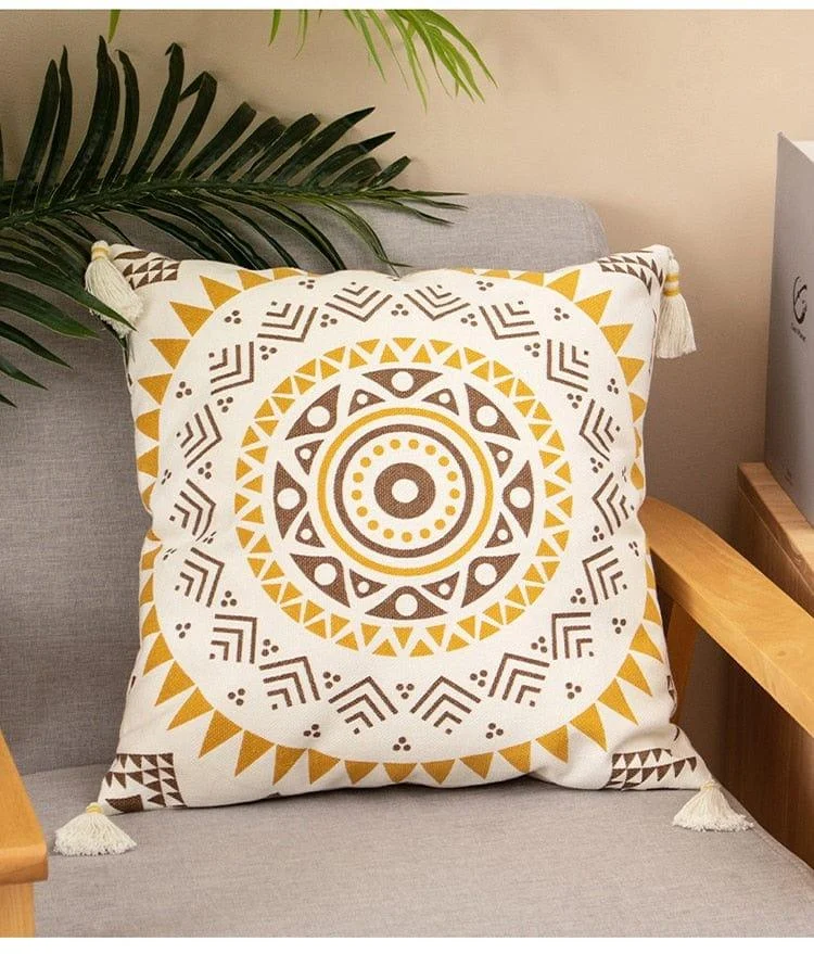 Boho Pattern Print Cushion Covers - Glova