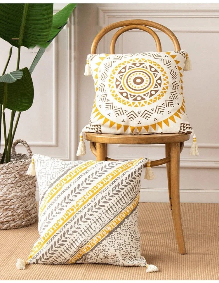 Boho Pattern Print Cushion Covers - Glova