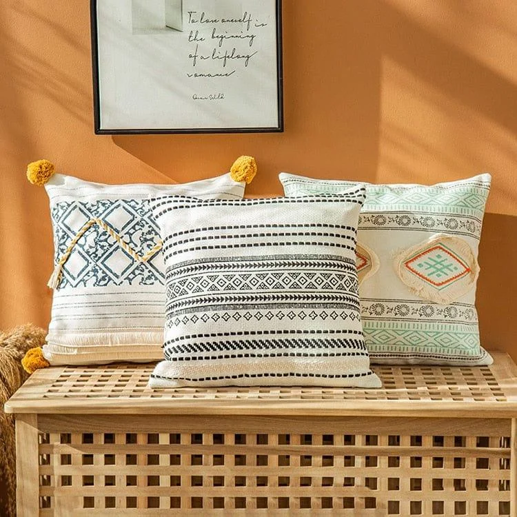 Boho Pattern Print Cushion Covers - Glova