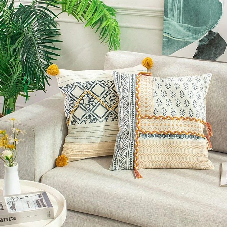 Boho Pattern Print Cushion Covers - Glova