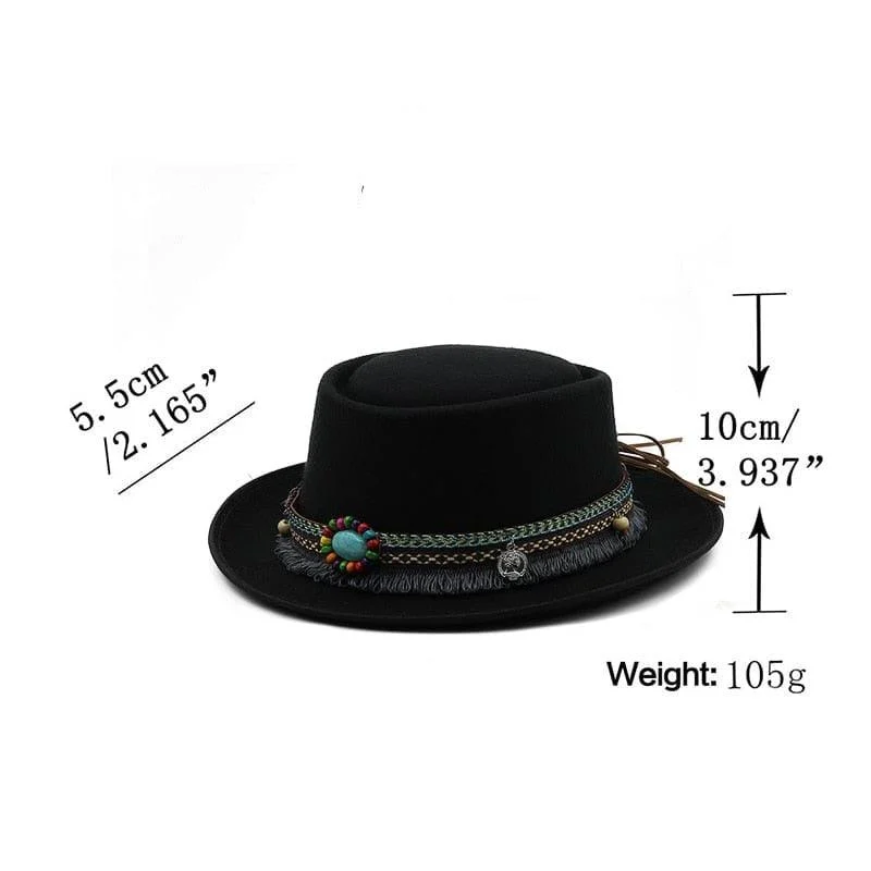 Boho Pork Pie Hat - Glova