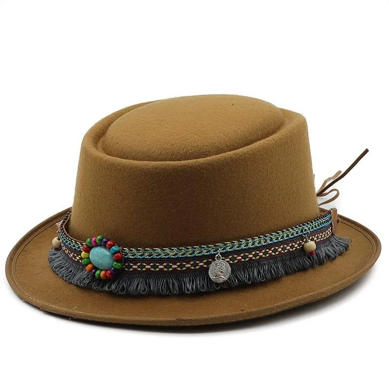 Boho Pork Pie Hat - Glova