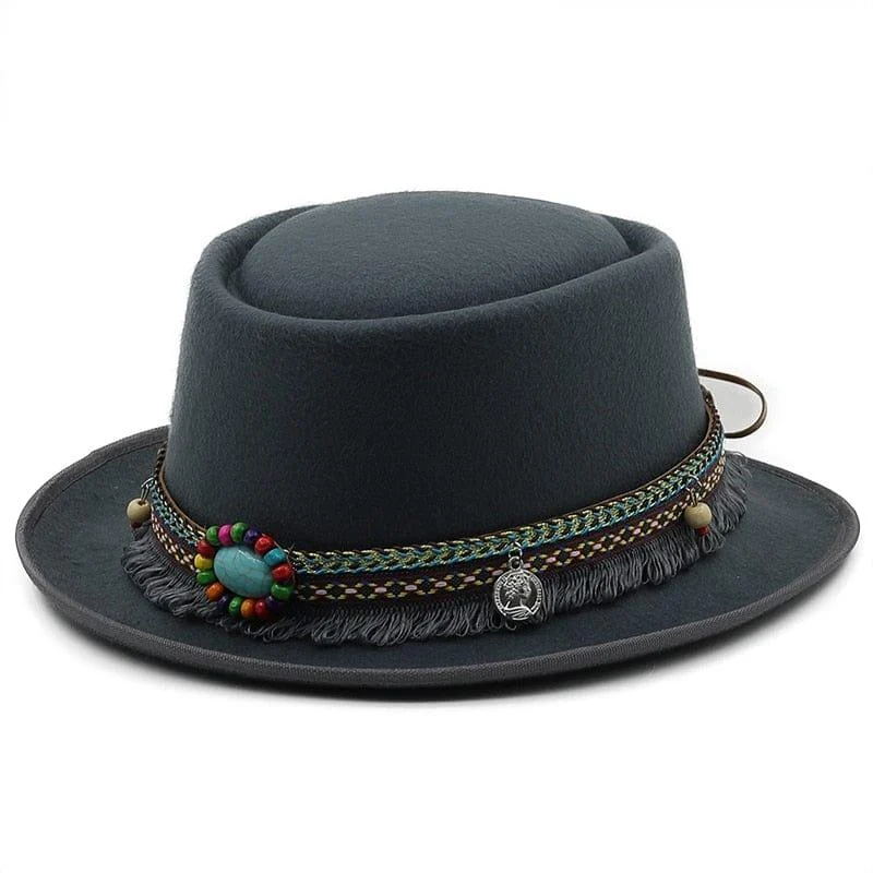 Boho Pork Pie Hat - Glova