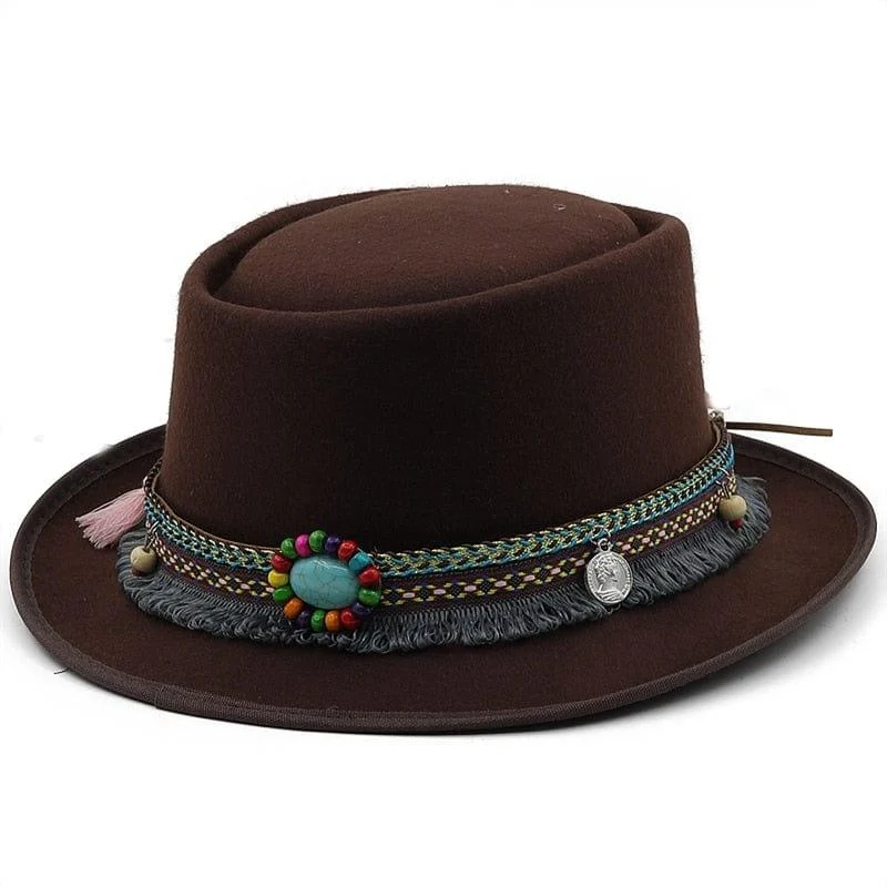 Boho Pork Pie Hat - Glova