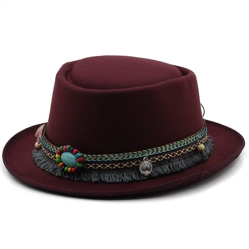 Boho Pork Pie Hat - Glova