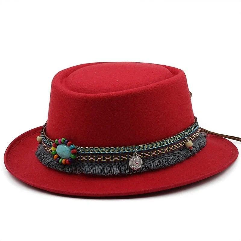 Boho Pork Pie Hat - Glova