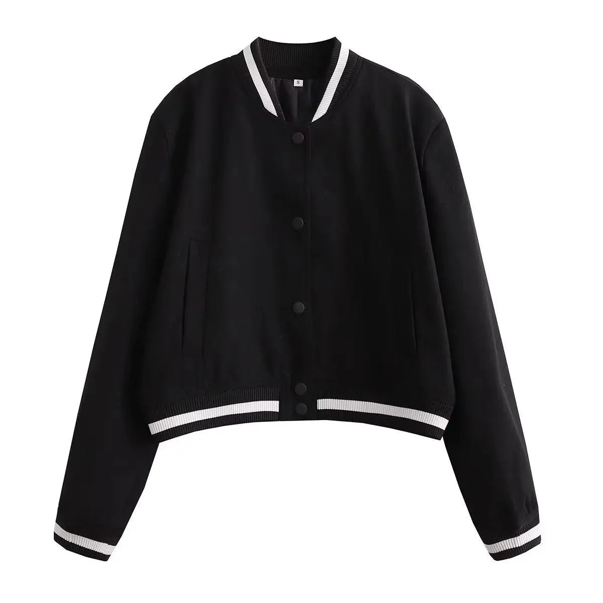 Bomber Jackets Long Sleeve with Pockets Outerwear - Glova