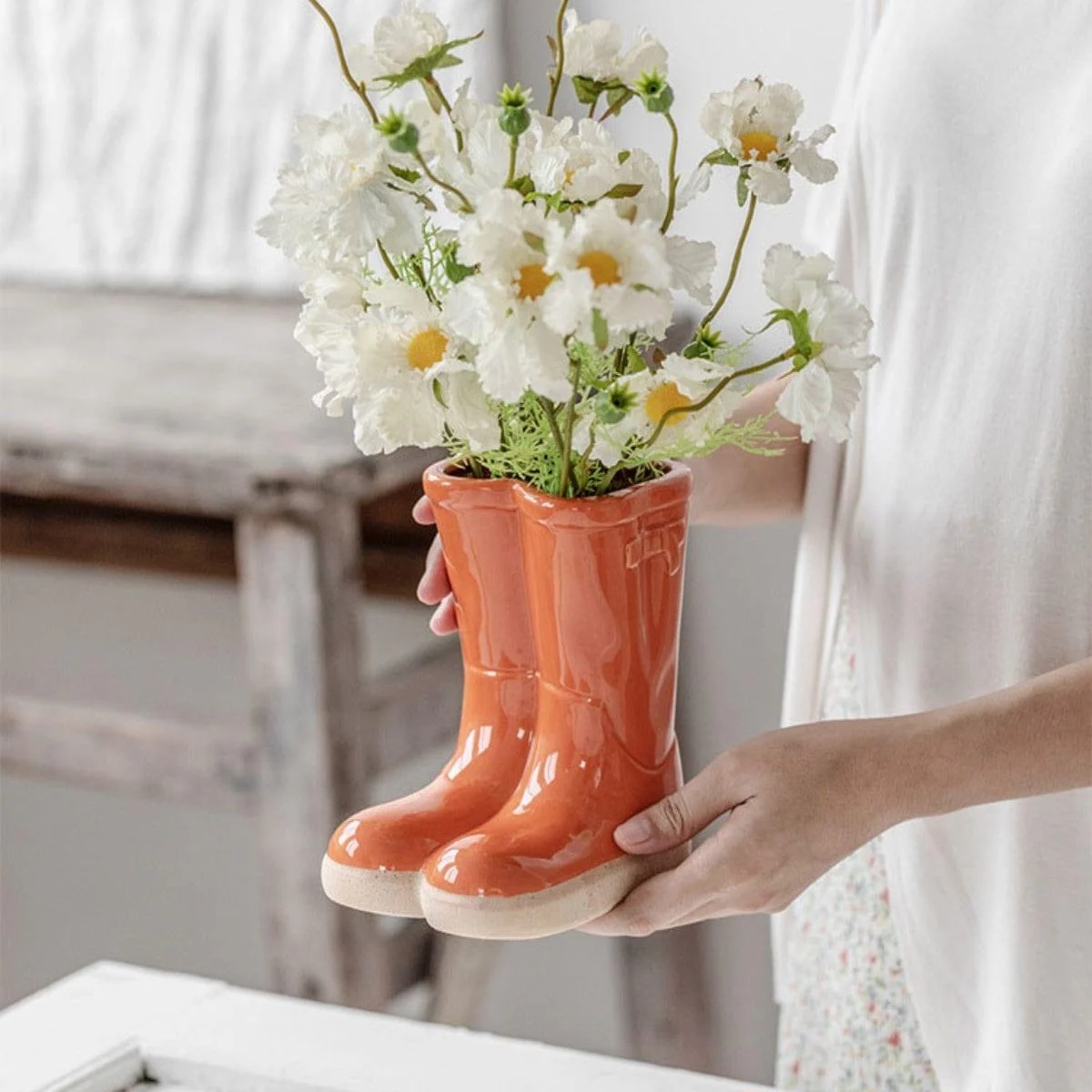 Boots Ceramic Flower Vase - Glova