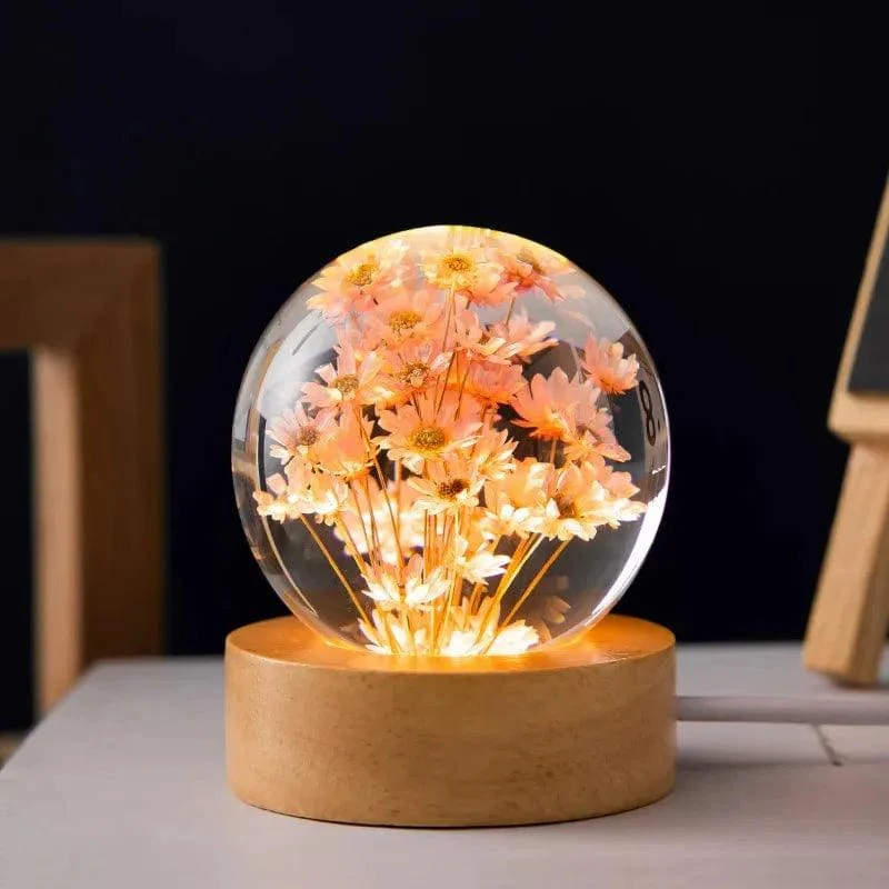 Botanical Bloom Sphere Night Light - Glova