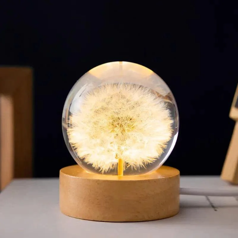 Botanical Bloom Sphere Night Light - Glova