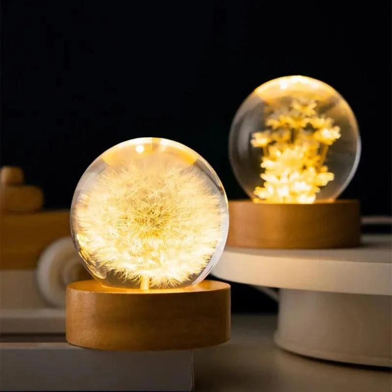 Botanical Bloom Sphere Night Light - Glova