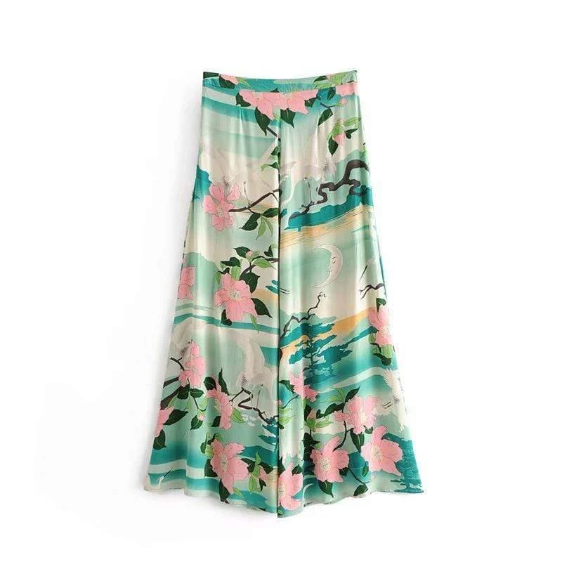 Briar Boho Floral Long Pants - Glova