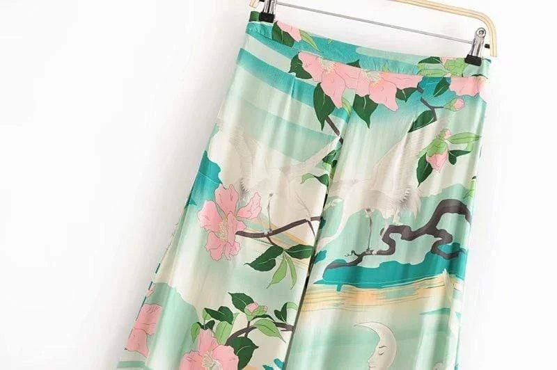 Briar Boho Floral Long Pants - Glova