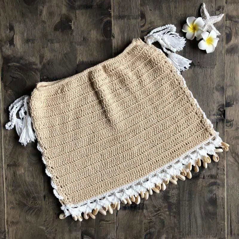 Bruna Crochet Mini Skirt - Glova