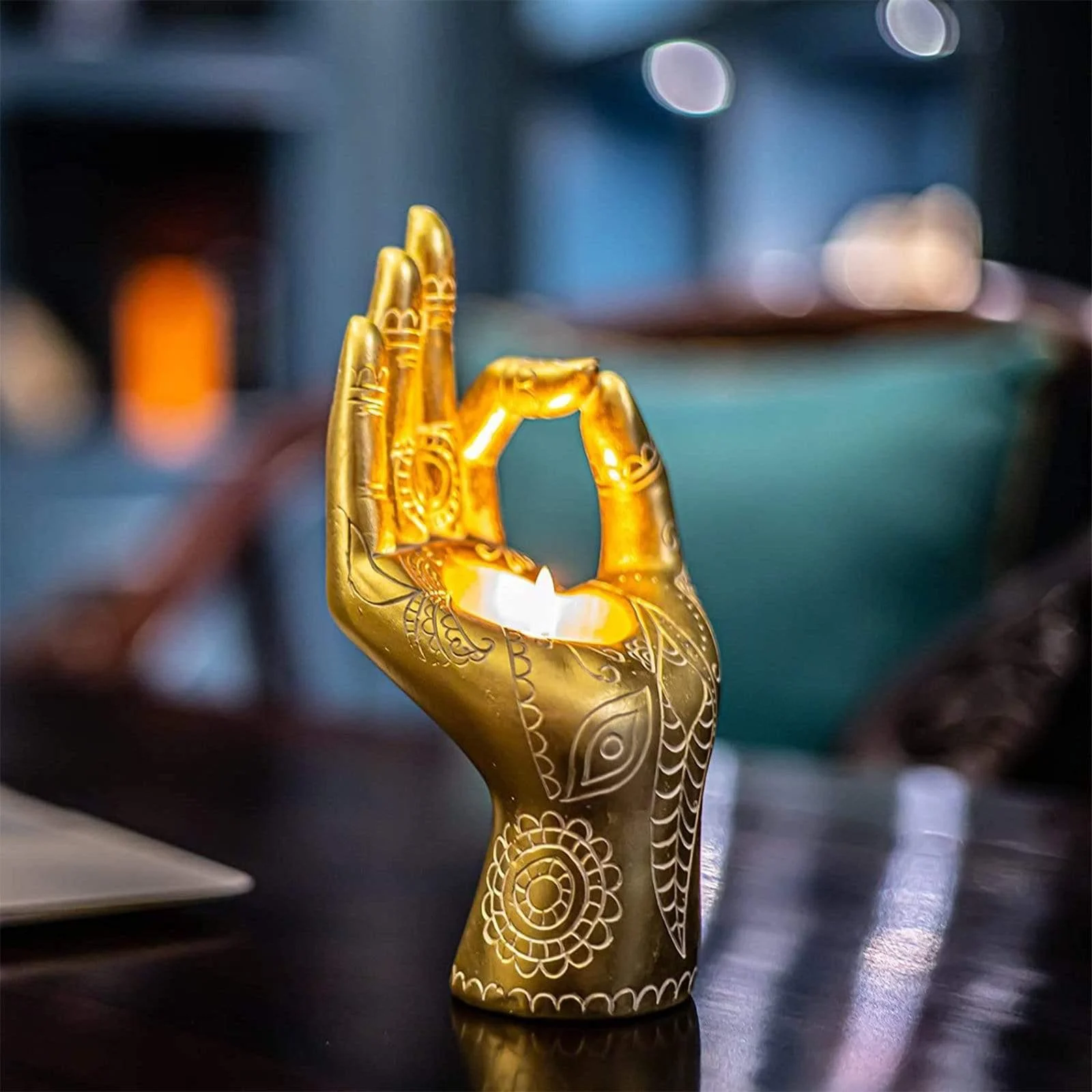 Buddha's Hand Shaped Candle Holder - Glova