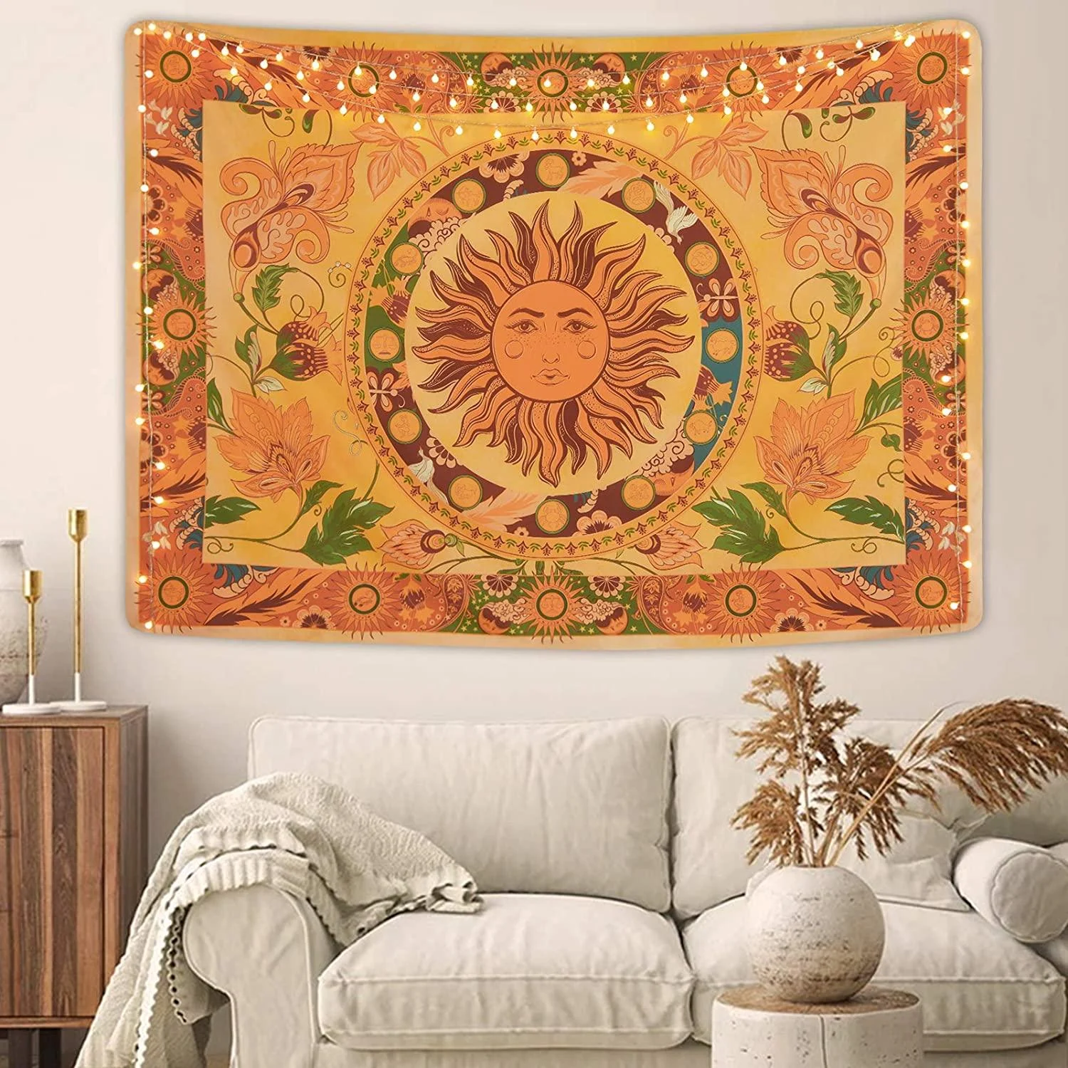 Burning Sun Wall Tapestry - Glova