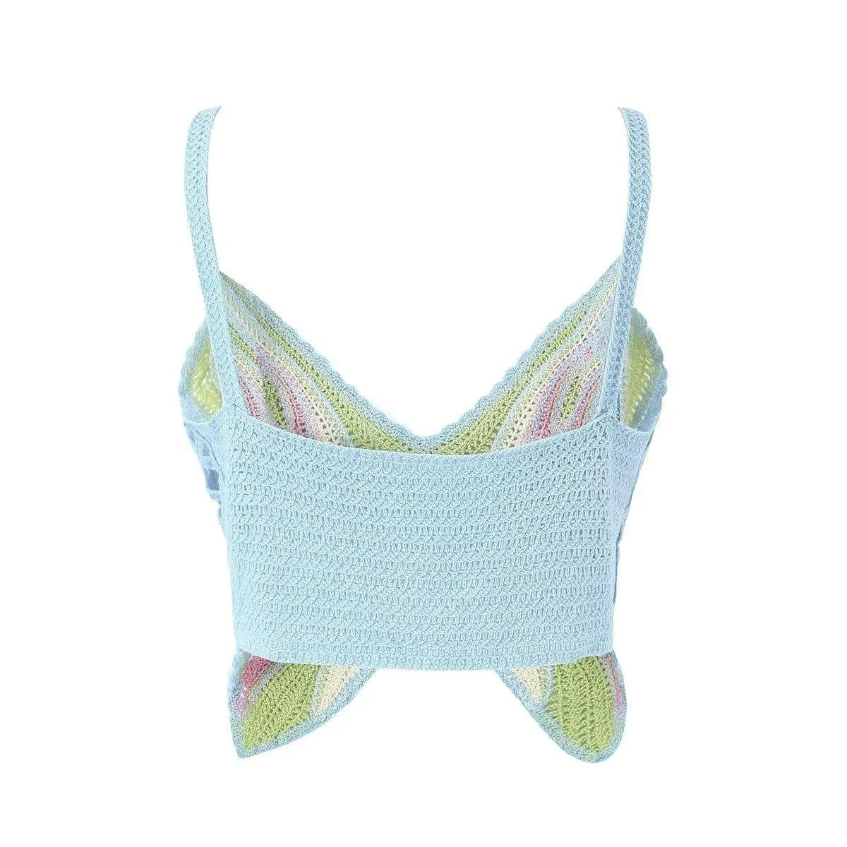 Butterfly Crochet Crop Top - Glova