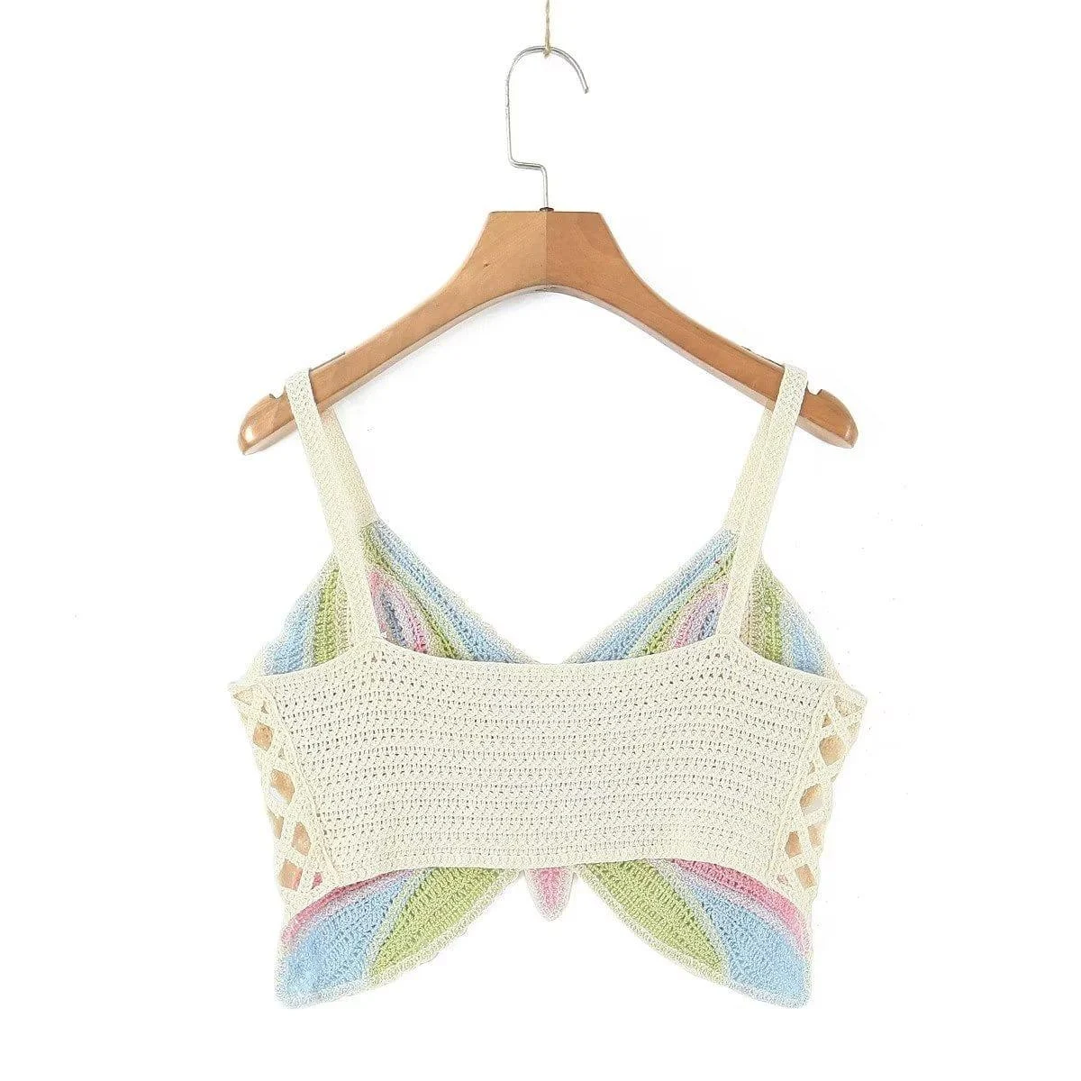 Butterfly Crochet Crop Top - Glova