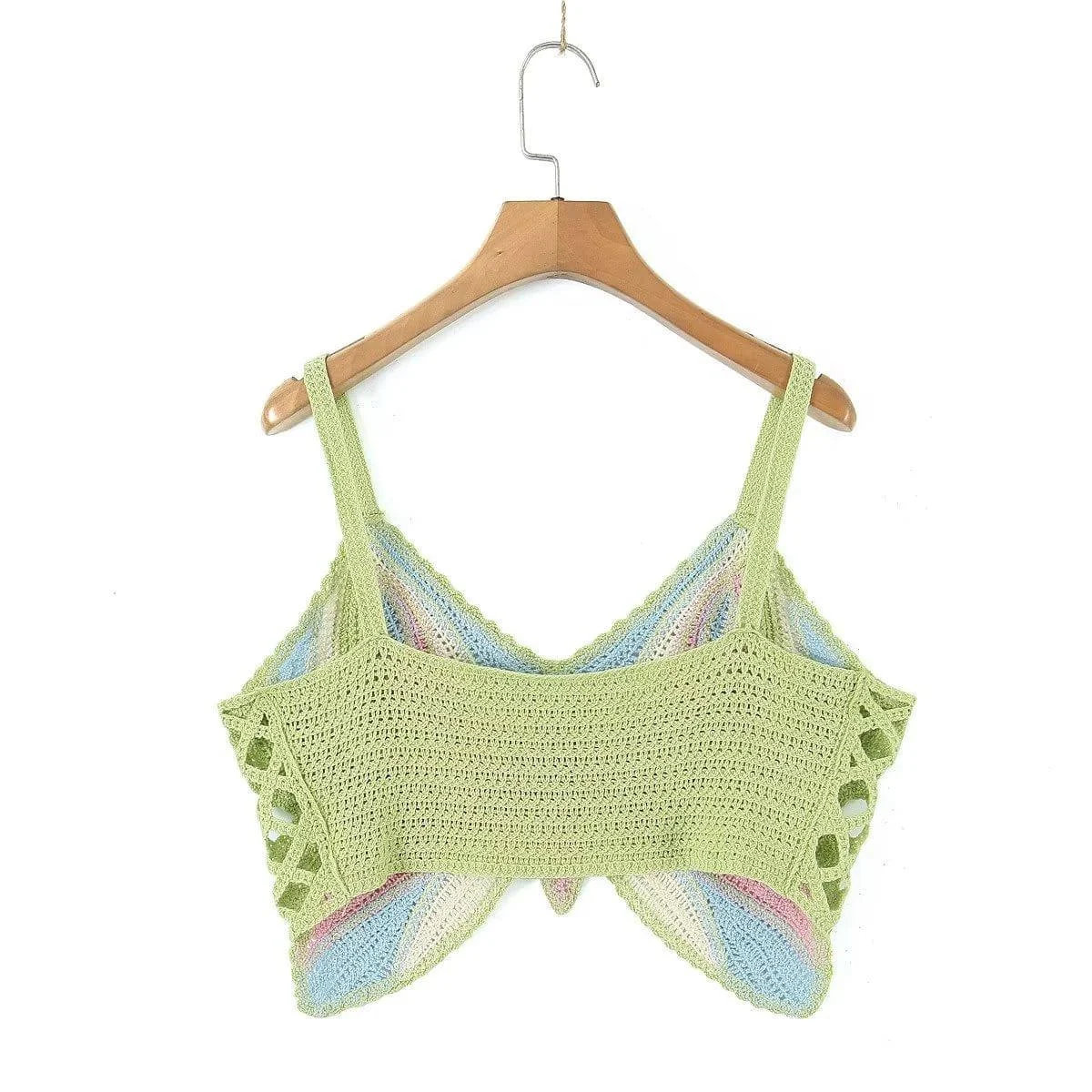 Butterfly Crochet Crop Top - Glova