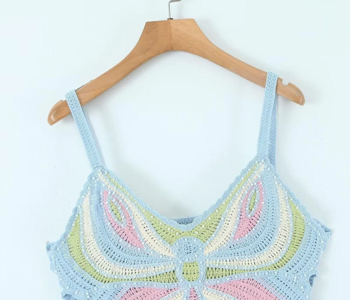 Butterfly Crochet Crop Top - Glova