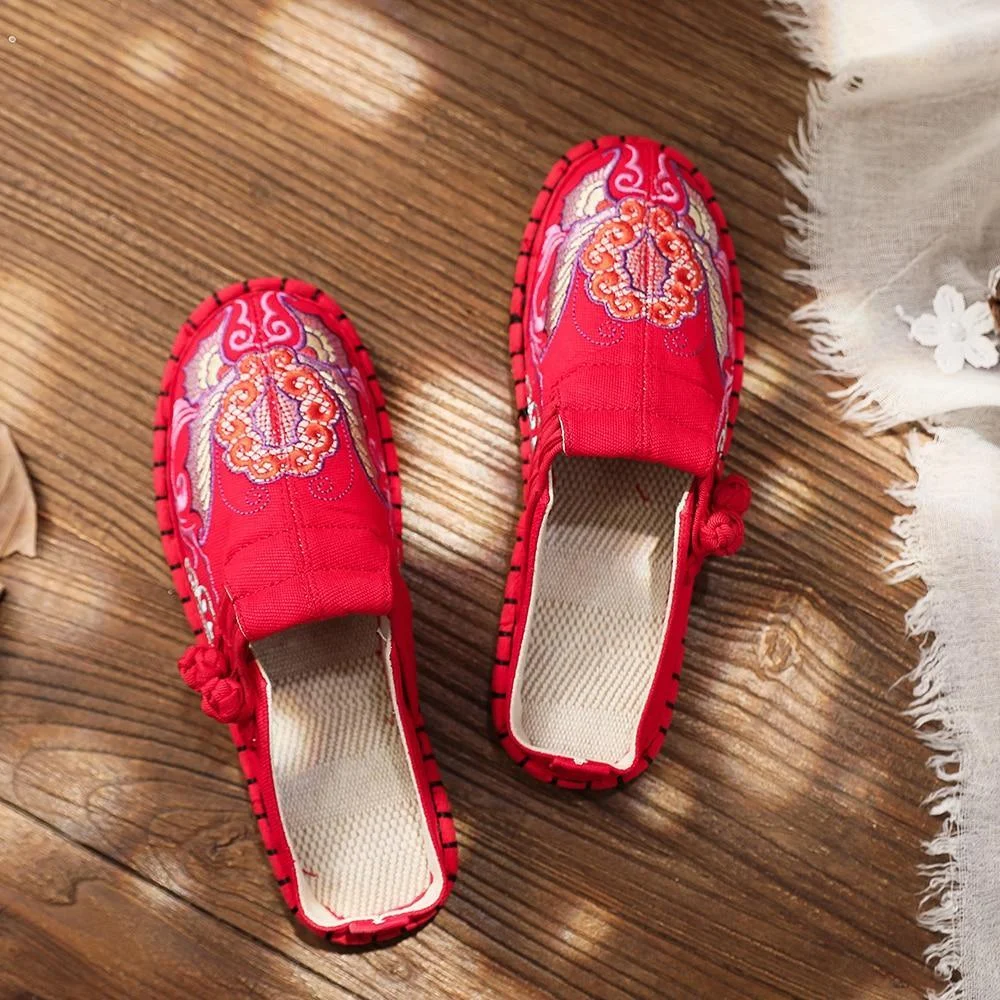 Butterfly Embroidered Espadrilles - Glova