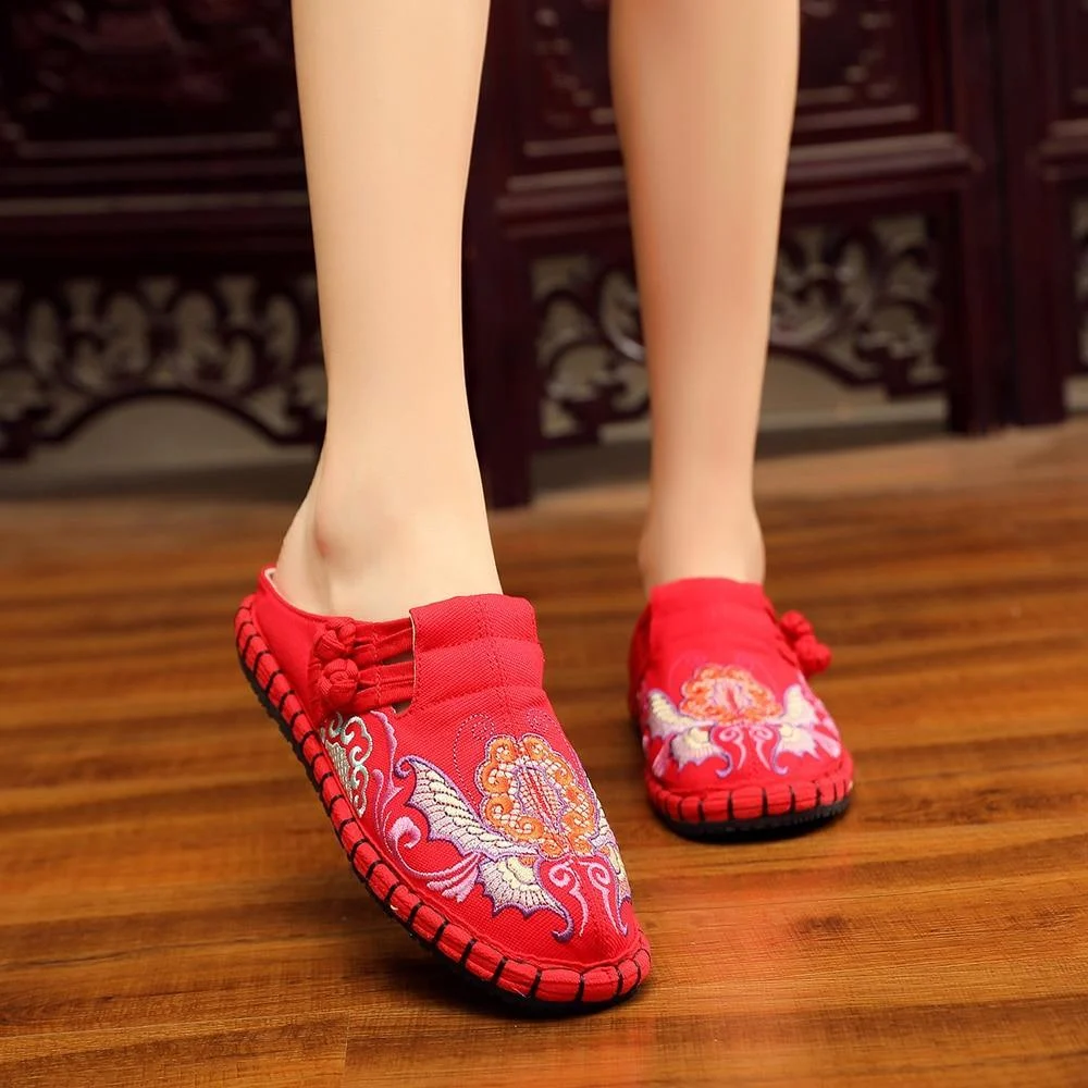 Butterfly Embroidered Espadrilles - Glova