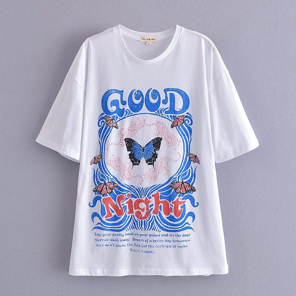 Butterfly Graphic Vintage T-shirt - Glova