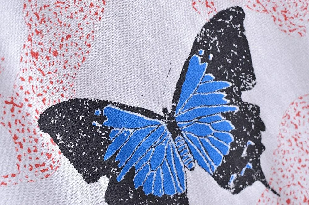 Butterfly Graphic Vintage T-shirt - Glova