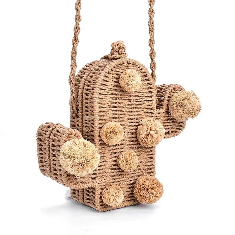 Cactus Straw Summer Bag - Glova