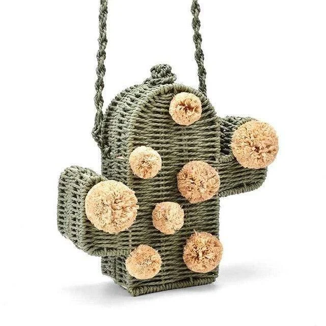 Cactus Straw Summer Bag - Glova