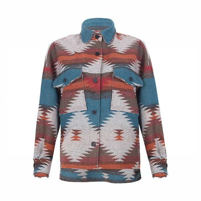 Calantha Aztec Print Jacket - Glova