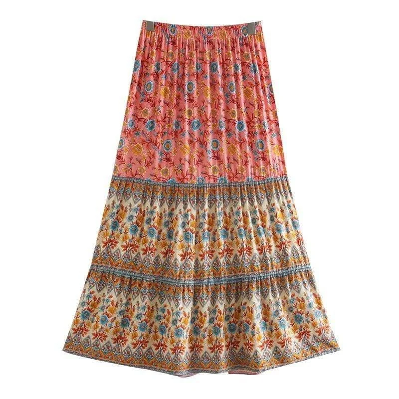 Calista Floral Maxi Skirt - Glova