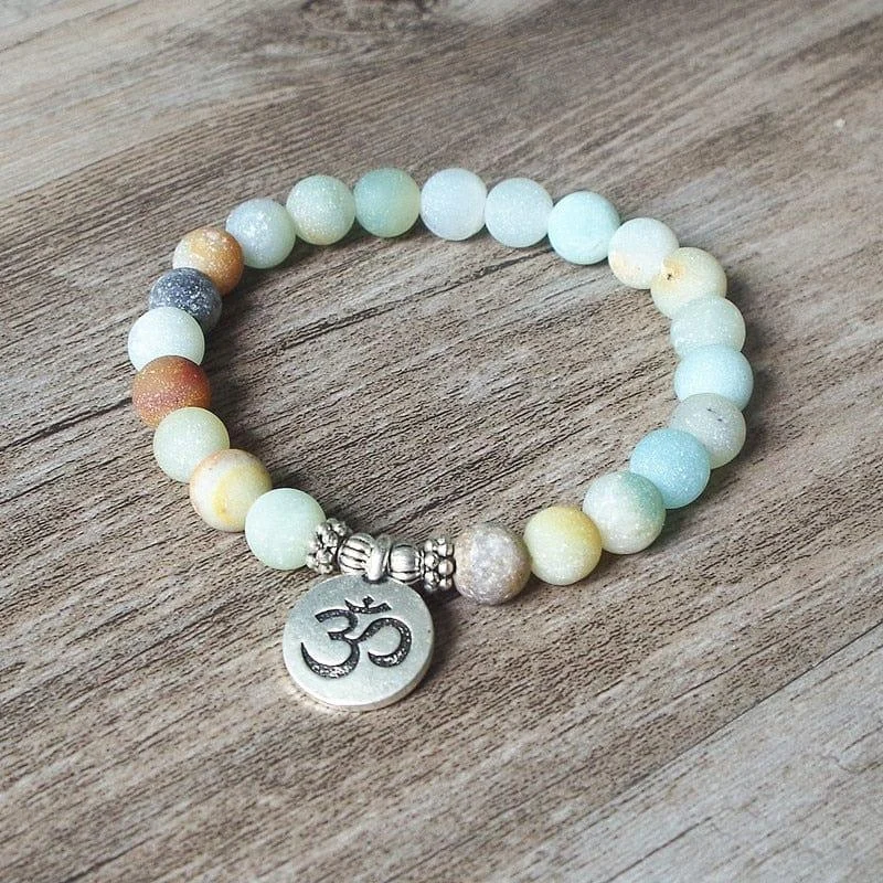 Calm & Soothe Stress Amazonite Bead Bracelet - Glova