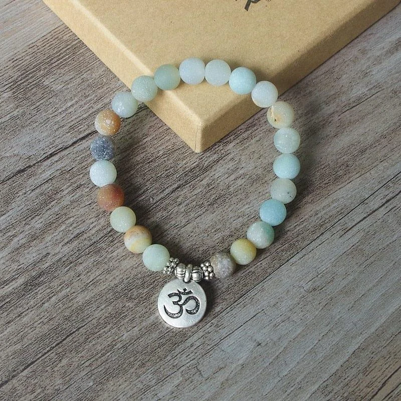 Calm & Soothe Stress Amazonite Bead Bracelet - Glova