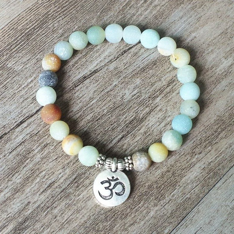 Calm & Soothe Stress Amazonite Bead Bracelet - Glova