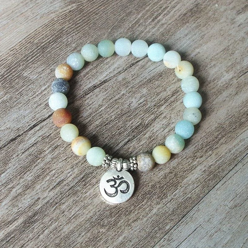 Calm & Soothe Stress Amazonite Bead Bracelet - Glova