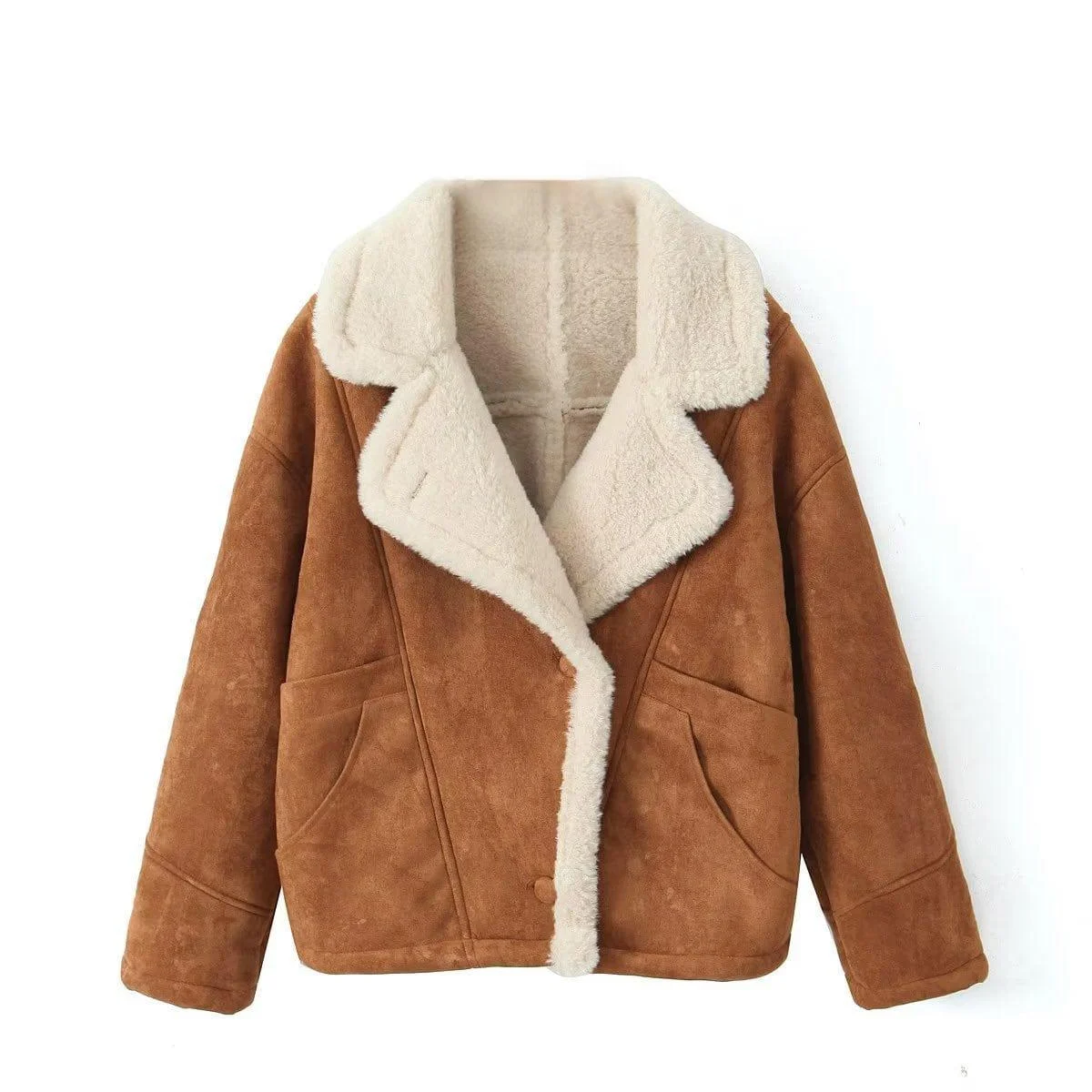 Camelia Oversized Shearling Coat - Glova