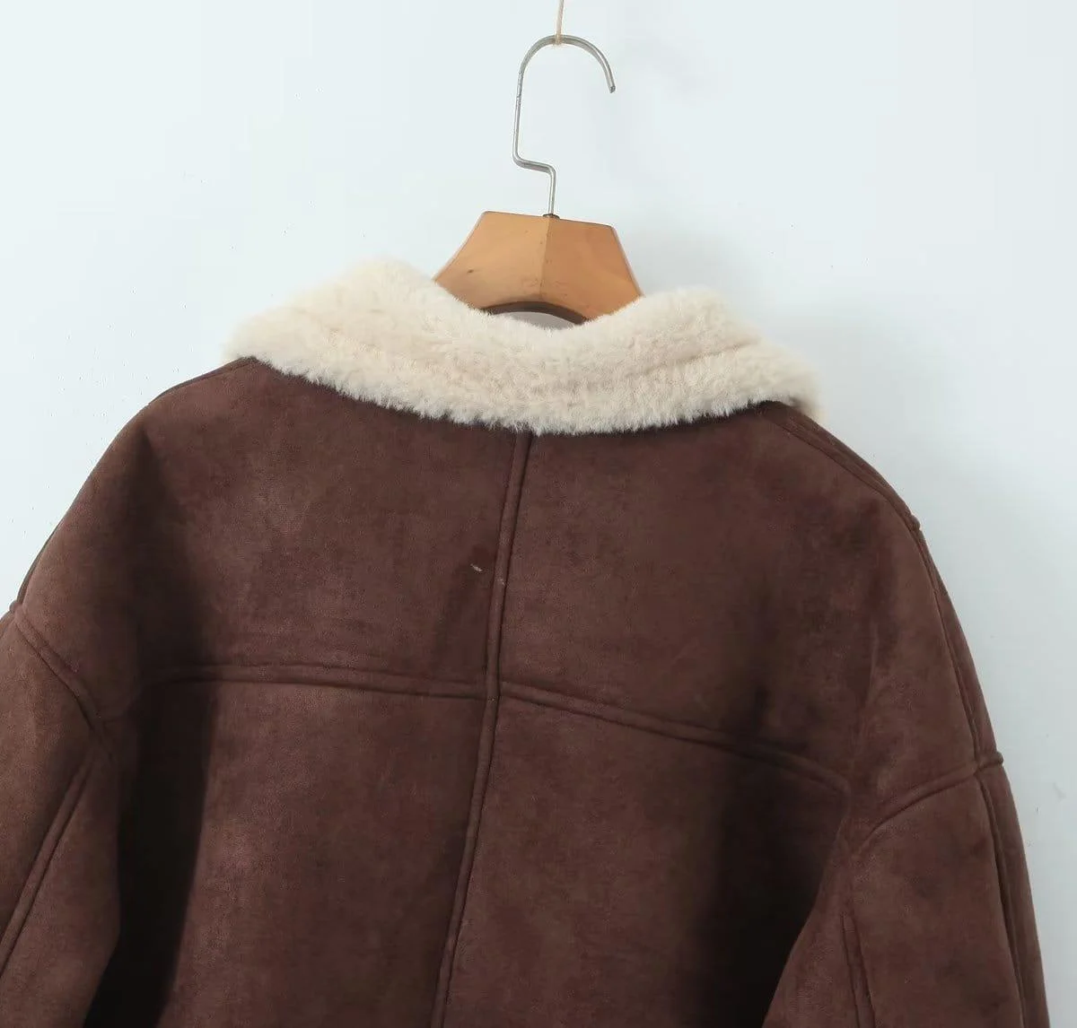 Camelia Oversized Shearling Coat - Glova